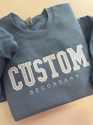 Custom Filled Embroidered Varsity Crewneck, Embroidery Crewneck, Embroidered Sweatshirt, university sweaters, personalized sweatshirt il_794xN.6794313137_9fjm.jpg