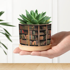 Book Vintage Plant Pot Succulent Planter, Teacher Gift, Bookworm Gifts, Librarian Gift, Teacher Book, Teacher Back to School Gift,Book Lover