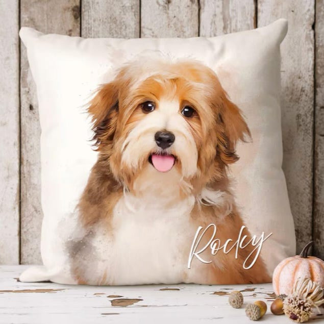 Personalized Pet Memorial Gift, Dog Memorial Pillow, Custom Loss of Pet Sympathy Gift with Pets photo, Pet Loss Gift for Dog Cat Lover