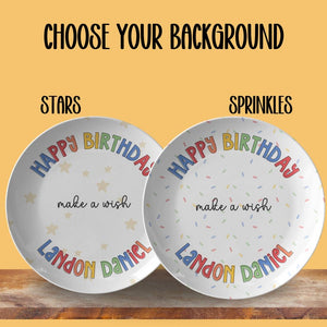 Personalized Birthday Plate for Kids Dinnerware Birthday Dinner Plate Custom Birthday Boy Plate Gift for Grandson First Birthday Gift Idea