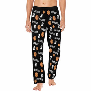Custom Softball Pajama Pants with Name, Personalized Sport pajama Pants for Family, Team gift for softball player, Baseball/Volleyball Pants