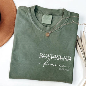 Custom Fiance and Fiancee Shirts, Engagement Shirts for Couples, Future Mr. and Mrs., Engagement Gift, Fiance Shirt, Gift for Fiancee
