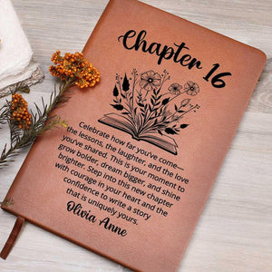 Personalized 16th Birthday Gifts for Her Custom Name Journal Chapter 16 Notebook Turning Sixteen Friend Daughter Granddaughter Sister Bday