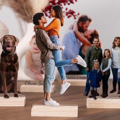 Custom Photo Statuette, Gifts for Dad, Photo Gifts, Anniversary Gift for Him, Her, Acrylic Photo Cutouts, Photo Sculptures, Portrait Gift
