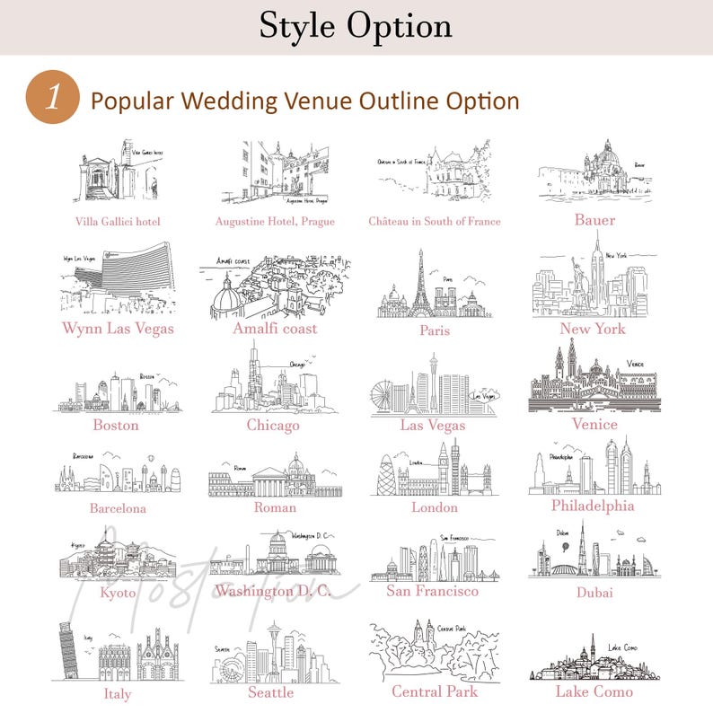 Destination Wedding Skyline Jewelry Dish, Wedding Venue Outline Ring Dish, Custom Wedding City/Hotel Trinket Dish, Just Engaged Gift