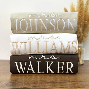Custom Future Mrs. Embroidered Sweatshirt, Date On Sleeve, I Said Yes Sweater, Fiancee Hoodie, Gift For Bride, Personalized Engagement Gift il_794xN.6800136667_tfy3.jpg