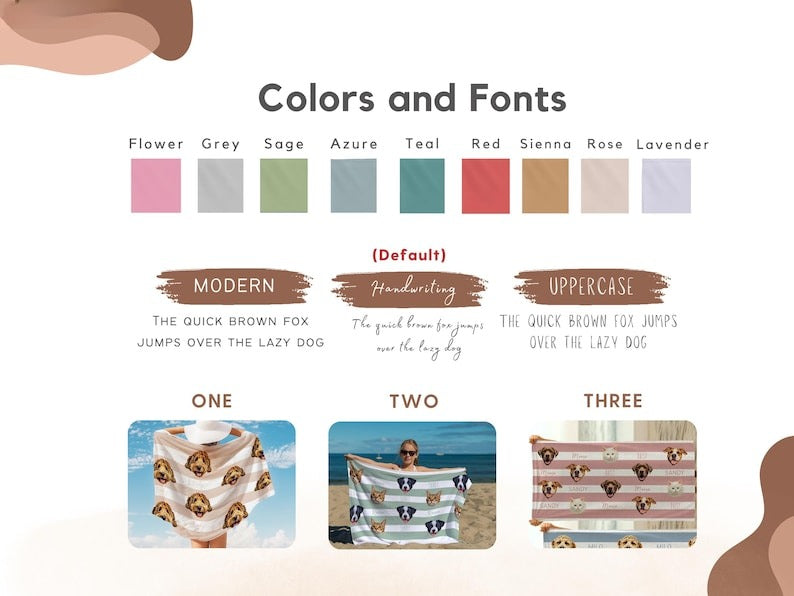 Custom Pet Beach Towel Using Pet Photo + Pet Name Personalized Cat Beach Towels Custom Dog Personalized Towels Beach Personalized Pool Towel