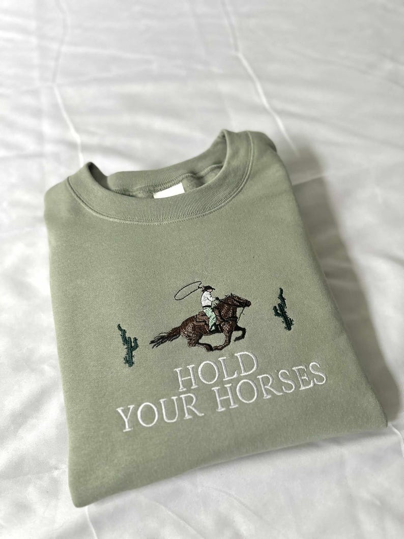 Embroidered Western Hoodie: Hold Your Horses Rodeo Cowgirl Sweatshirt il_794xN.6801756644_dpdy.jpg