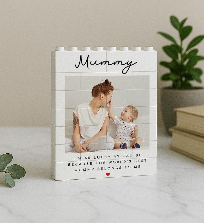 Personalised Mother's Day Building Block Photo Gift | Mummy Gift | Mum Birthday | Unique Photo Present For Mama