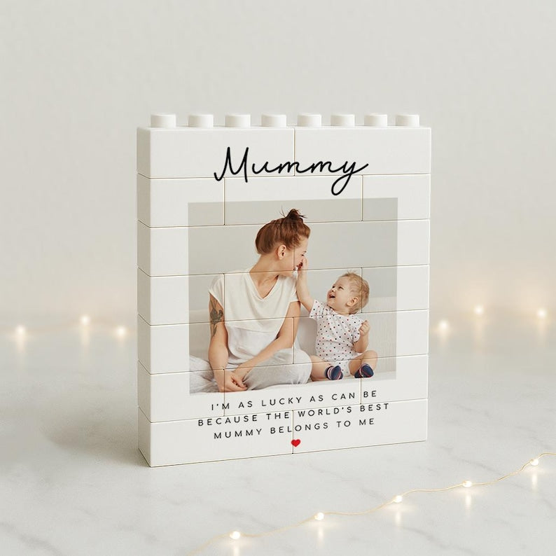 Personalised Mother's Day Building Block Photo Gift | Mummy Gift | Mum Birthday | Unique Photo Present For Mama