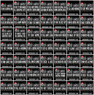 Funny Christmas Most Likely To Shirts: Custom Xmas Family Matching Funny Christmas Party Tees, Very Mery Christmas Shirts, Funny Quote Top