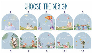 Custom Night Light for Baby Girl, Toddler Bedside Night Light, Custom Name Lamp, Floral Night Light for Nursery Decor, New Baby Gift