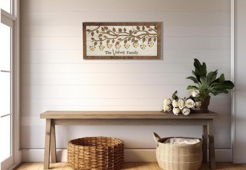 Personalized Wooden Sign, Personalized Name Sign, Anniversary Gift Couples, Couples Custom Wood Sign, Gift for Couple, Gift for Her