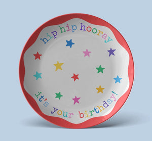 Happy Birthday Plate For Child celebration family birthday cake plate Keepsake Gift For Kid Birthday Present food safe plate for birthday
