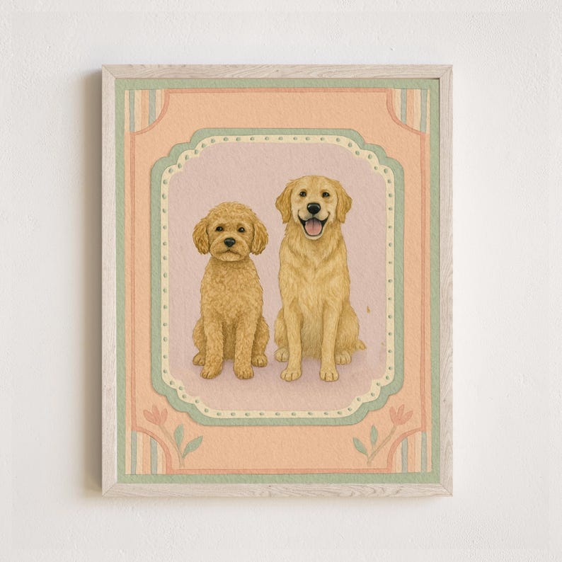 Mini Custom Watercolor Pet Portrait,Dog Portraits from Photos,Dog Portraits From Photos,Pet Painting,Custom Tiny Paintings,Miniature (No Frame)