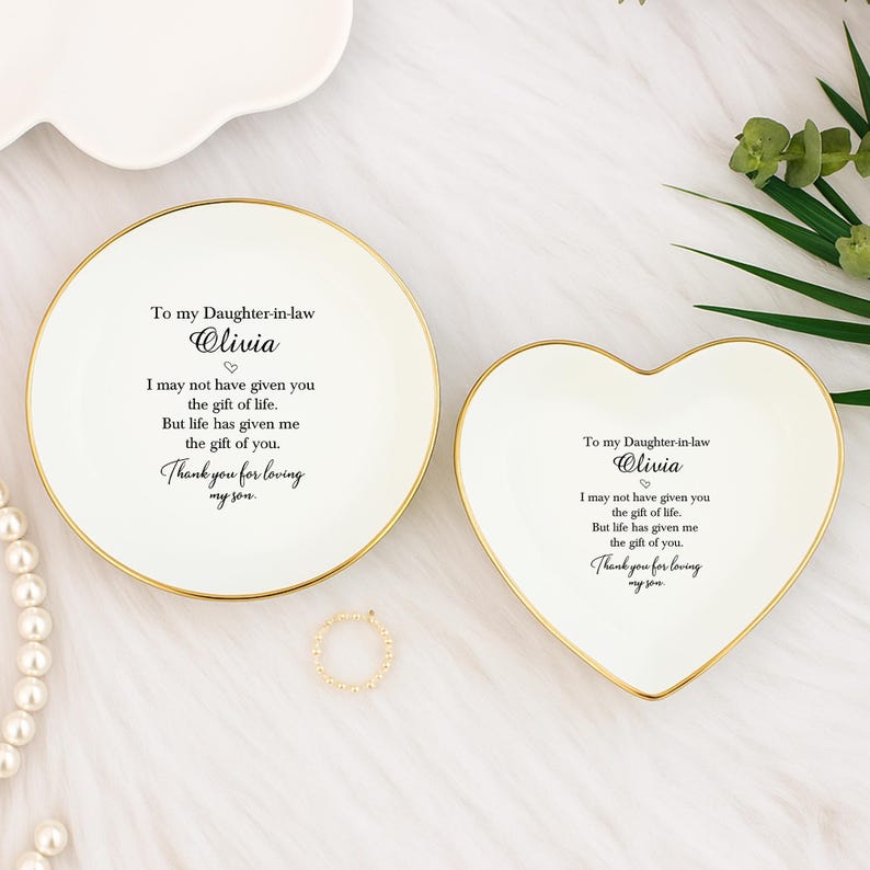 To My Future Daughter-In-Law, Daughter-In-Law Gift, From Mother-In-Law, Daughter-In-Law Jewelry Tray, Bride Gift From Mother Of The Groom