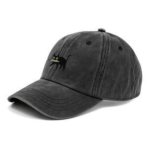 Premium Black Cat Embroidered Dad Hat Stealthy Black Cat with Dagger Design Baseball Cap for Men & Women, Adjustable Classic Hat il_794xN.6809448859_6w5j.jpg