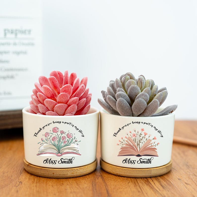 Thank You for Being A Part of My Story Flower Pot,Floral Planter Gift,Mini Succulent Planter,Appreciation Gift,Teacher Gift,Thank You Gift
