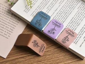 Birthday Flower Bookmark with Name, Personalized Leather Bookmark, Magnetic Bookmark, Gifts for Readers, Custom Bookmark for Her