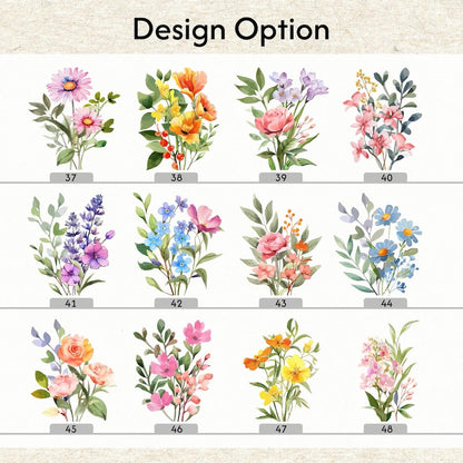 Personalized Birth Flower Tumblers | Custom Glass Coffee cup | Gifts for Her | Mothers Day | Customized gifts for any occasion