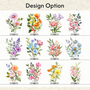 Personalized Birth Flower Tumblers | Custom Glass Coffee cup | Gifts for Her | Mothers Day | Customized gifts for any occasion