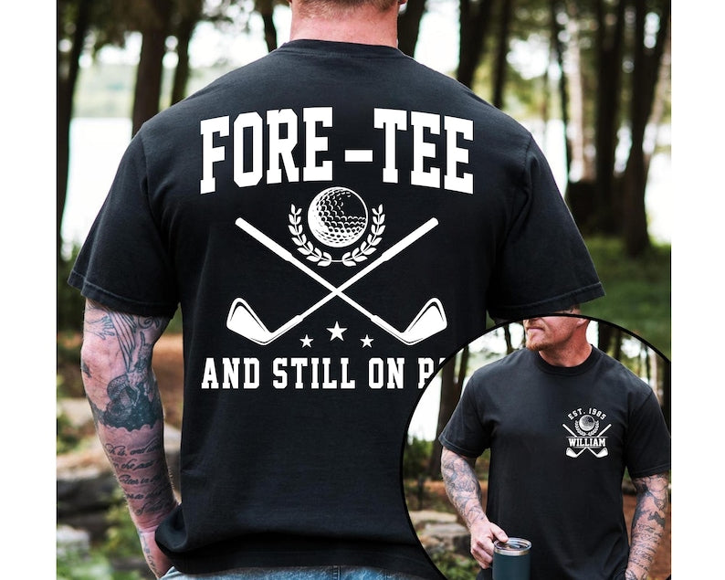 40th Birthday Golf Shirt: Personalized Tee for Dad