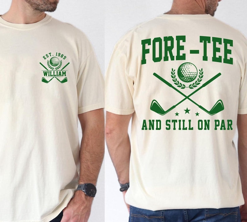 40th Birthday Golf Shirt: Personalized Tee for Dad