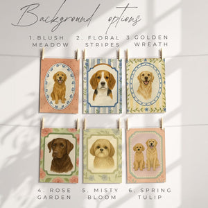 Mini Custom Watercolor Pet Portrait,Dog Portraits from Photos,Dog Portraits From Photos,Pet Painting,Custom Tiny Paintings,Miniature (No Frame)