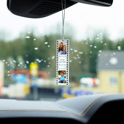 Personalised Reels Photo Car Ornament Hanging Car Polaroid Any Image Driving Test Pass Gift Idea First Car Charm Gift Photo Strip
