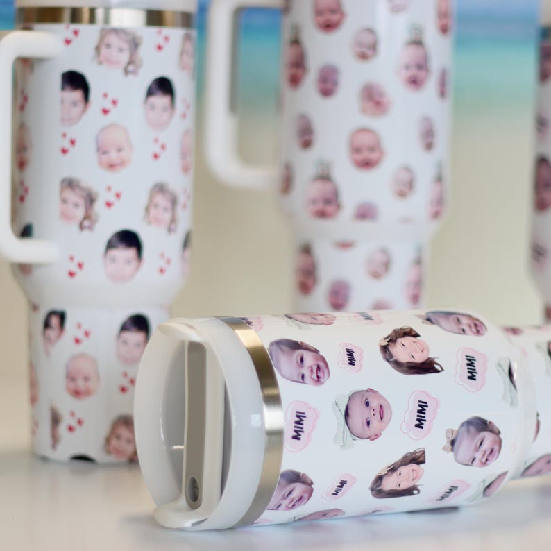 Custom Mother s Day Gift, Personalized Face Tumbler, New Mom Pregnancy Funny Mom Gift, Gift for Dad, Pet Face, Baby Face, Mom Face