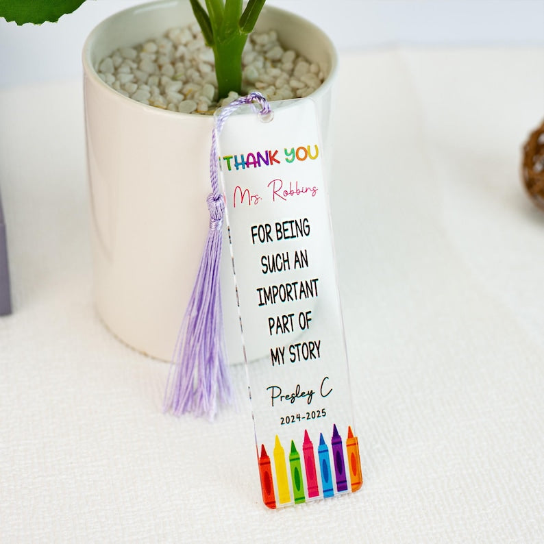 Teacher Appreciation Gifts,Custom Bookmark For Teacher,Thank You Gifts,Gifts for Teacher,Back To School Gifts,Bookmark Gifts for Teacher