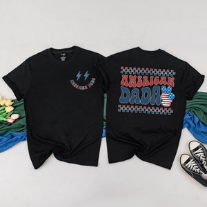 Personalized 4th of July Family Matching Shirts - Retro USA Patriotic Independence Day Clothes