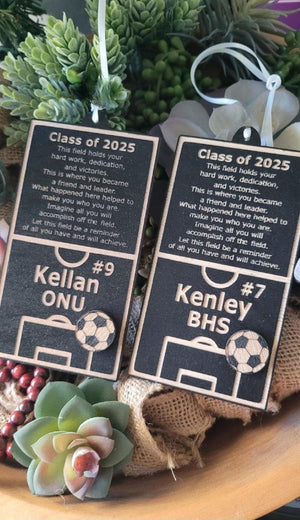 SOCCER Senior Night Gift + Banquet Bouquet Tag + Homecoming Event + Christmas Ornament + Coach Mom Goodie Bag Present + Keepsake