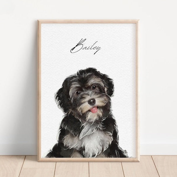 Custom Watercolor Portraits Using Pet Photo Personalized Dog Portraits Cat Portraits Custom Dog Portraits Custom Pet Memorial Art