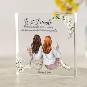 Personalised Best Friend Print Gift, Soul Sisters Gift, Christmas Best Friend Gifts, Friendship Gift, Birthday Gift, 30th 40th Acrylic Block