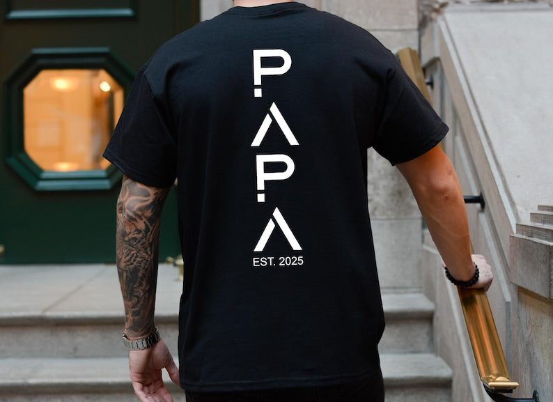 Dad T-Shirt with children's names and birth years Gift for the best dad Personalized Father's Day gift Birthday gift for dad
