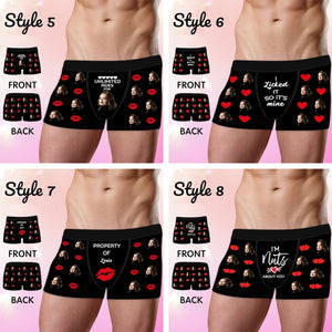 Personalized Underwear for Men, Custom Boxers with Picture, Underwear with Photo, Personalized Face Boxers, Boyfriend Husband, Gift for Him