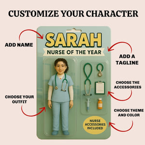Personalized Father's Day Gift For Dad, Custom Photo Dad Action Figure Acrylic plaque, Best Dad Ever gift from kids, Gift For Husband