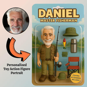 Personalized Father's Day Gift For Dad, Custom Photo Dad Action Figure Acrylic plaque, Best Dad Ever gift from kids, Gift For Husband