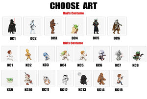 Custom Star Wars Characters Dad Kids Shirt, Disney Movie Family Matching Shirt, I'm Their Father Shirt, Father's Day Gift For Dad Men