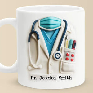 Personalized Doctor Coffee Mug, Doctor Gift, Doctor Coffee Cup, Gift For Doctor, Custom Doctor Name Mug, DR Gift Mug