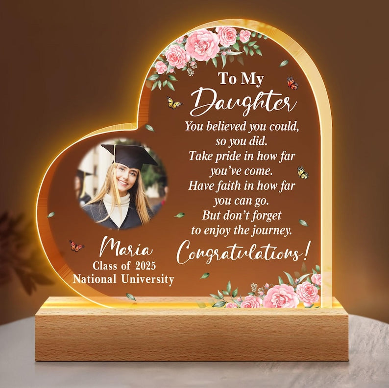 Personalized Graduation Night Light, High School Graduation Gift, Graduation Gifts For Her, Him, College Graduation Gift, New Graduate Gift