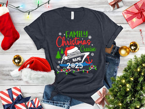 Personalized Christmas Cruise 2025 Shirt, Custom Christmas Cruise Shirt, Family Christmas Cruise Shirt, Christmas Family Vacation Shirt