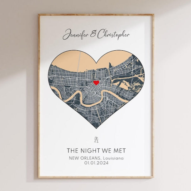 Engagement Print, Engagement Gift, Gift For Engaged Couple, Personalised Engagement Gift, Engagement Map Print Gift, Personalised Map Print