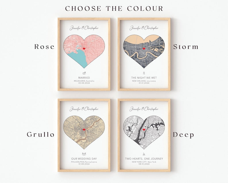 Engagement Print, Engagement Gift, Gift For Engaged Couple, Personalised Engagement Gift, Engagement Map Print Gift, Personalised Map Print