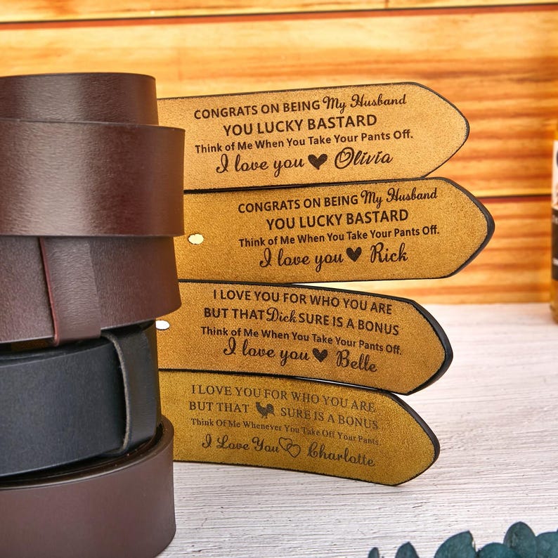 Personalized Leather Belt Anniversary Handmade Belt, Custom Leather Belt for Daddy, Father s Day Gift for Boyfriend, Unique Gift for Husband