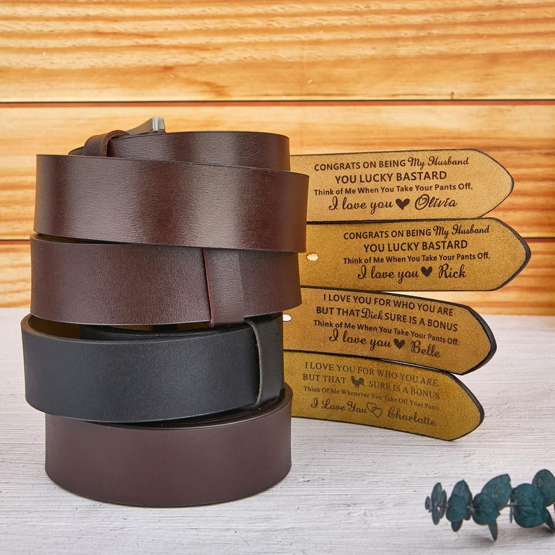 Personalized Leather Belt Anniversary Handmade Belt, Custom Leather Belt for Daddy, Father s Day Gift for Boyfriend, Unique Gift for Husband