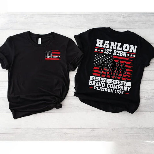 Custom Military Graduation T-Shirt: Family Day Boot Camp Gift Military Graduation Shirts, Graduation Day Tee, Personalized Military Gifts