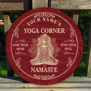 Custom Wood Sign Wall Plaque Decor For Yoga Studio, Zen Den, Meditation Room, Mindfulness Space, Namaste Sign, Yoga Gifts