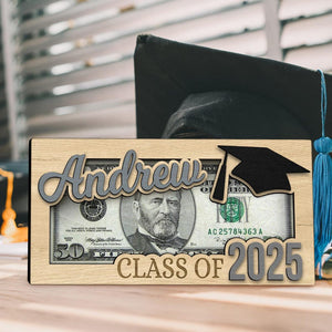 Personalized Graduation 2026 Money Holder Gift, Custom Gift for Grad Student, Gift for High School Senior, Custom Grad Name Cash Holder